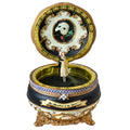 Hinged Music Box with Phantom and Christine Figurines - Music of the Night Melody, Jewelry Storage