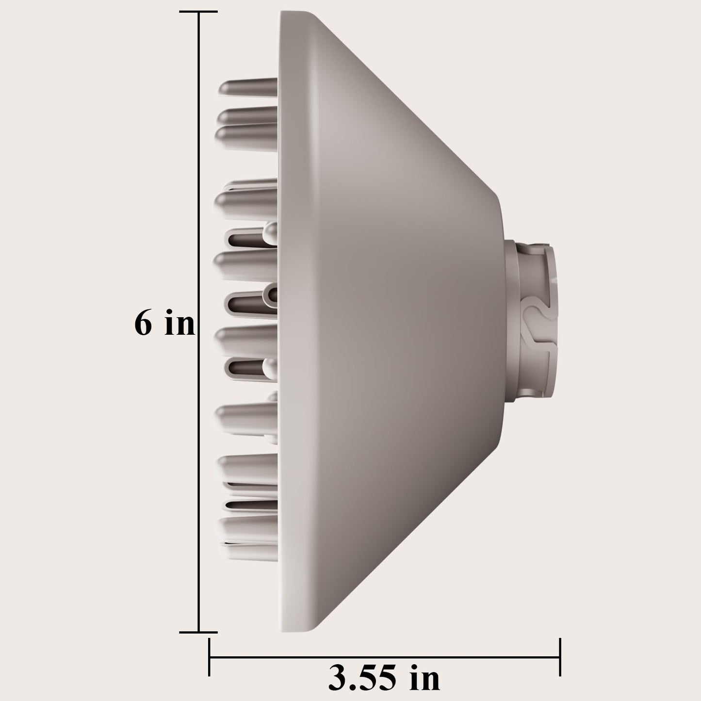 Chivixe Large Diffuser Attachment Compatible with Shark FlexStyle, Upgraded Bigger Diffuser Nozzle for Dryer Faster and Define Wavy, Curly, Coily Hair