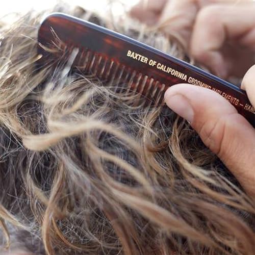 Pocket Comb 5.25 Inch Tortoise Cellulose Acetate Handcrafted Swiss Grooming Tool
