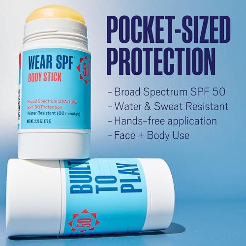 Wear SPF 50 Sunscreen Body Stick 2-Pack - Hydrating Broad Spectrum Sun Protection