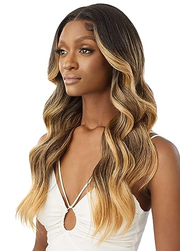 Outre Lace Front Wig Moniece 13x6 HD Transparent Lace - Chocolate Gold, Pre-Plucked, Elastic Band, Natural Baby Hairs - Variation of DRST4/CHOCOLATE GOLD
