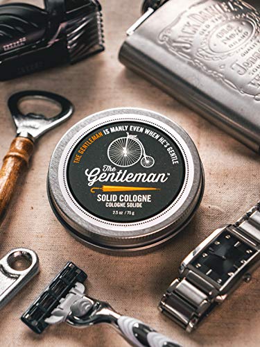 Solid Cologne Travel-Ready Balm-Based Fragrance for Men - The Gentleman 2.5 oz