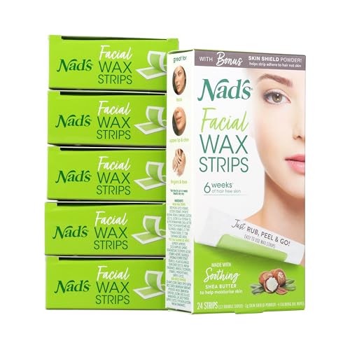 Nads Hair Removal Facial Strips 24 Count