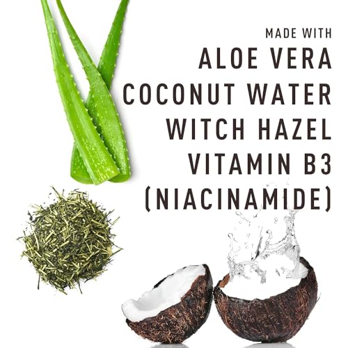 Men's Face & Beard Wash with Witch Hazel & Aloe Vera - 4 Fl Oz Pack of 2 - Hydrating & Brightening