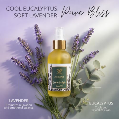 Wild Vibes Lavender Eucalyptus Body Oil - Collagen Boosting Aromatherapy