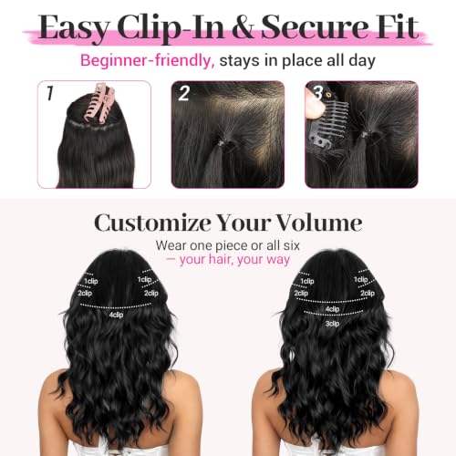 KooKaStyle 14 Inch Honey Blonde Clip-In Wavy Hair Extensions F26/613#