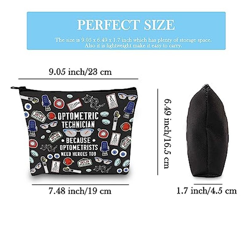 GJTIM Optometry Graduation Gift for Optometrist & Optometric Technician - Vision Care Survival Kit Makeup Bag