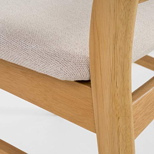 Christopher Knight Home Idalia Dining Chairs 2-Pc Set Light Beige Oak Finish