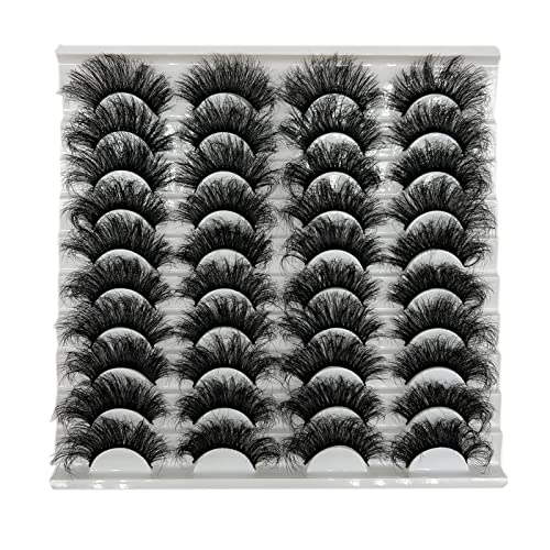 Mink Eyelashes Fluffy 20 MM 3D Thick Big Faux Mink Lashes Natural Look, Wholesale Cat Eye Dramatic Long 20MM Eye Lashes Pack