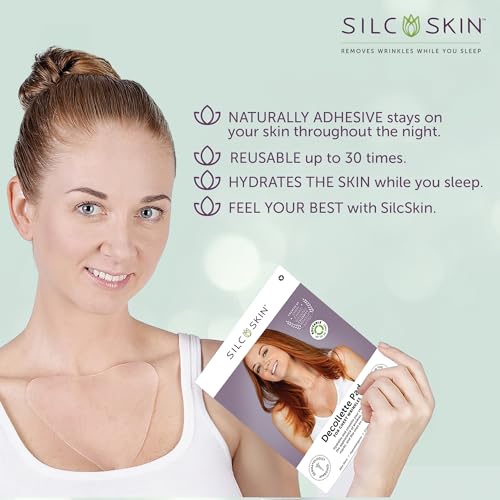 Neck and Chest Wrinkle & Scar Care Set - Reusable Silicone Pads for Anti-Aging