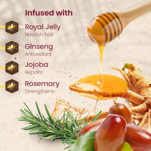 Ginseng Shampoo with Royal Jelly 14 Fl Oz Pack of 3 - Strengthening Hair Care