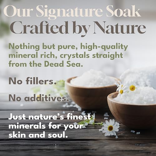 Dead Sea Salts for Bath Soaking - 2 Lb Pack of 2 Mineral Bath Salts for Relaxation & Skin Relief