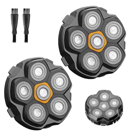 2 pcs Half of the 6 Blade Magnetic Replacement Shaving Head£¬ Head shaver replacement heads