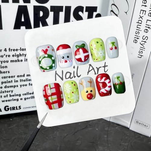 Glamnetic Press On Nails & Brush On Nail Glue Bundle - Fairy Dust | Short Oval Beige-Pink Nails with a Velvet Metallic Finish | 15 Sizes - 30 Nail Kit with Glue