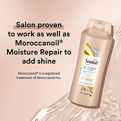 Suave Professionals Shine Shampoo Moroccan Infusion 28 Oz(Pack of 4)