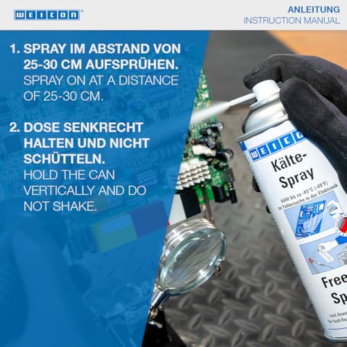 WEICON Freeze Spray - Industrial Cooling Down to -49°F, 13.5 fl oz