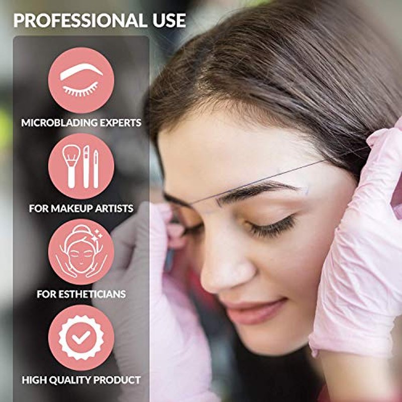Microblading Supplies Pre-Inked Eyebrow Mapping String ? 30 Meters - Ultra-Thin, Mess-Free Thread, Create a Crisp, Spot-on Brow Map Every Time ? Hypoallergenic, Cosmetic Grade For Permanent Makeup