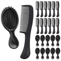 200 Pack Bulk Hair Brush & Comb Set - Assorted Handled & Mini Combs for Hair Styling & Detangling