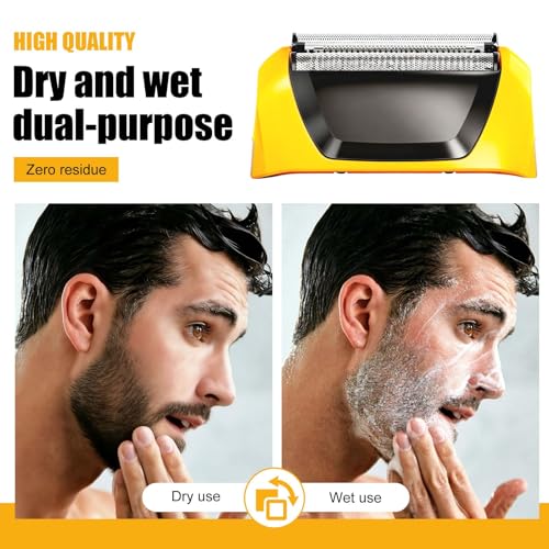 Replacement Foil & Cutter Head for Wahl Yellow Lifeproof Foil Shaver - Model 7061, Variation Yellow01