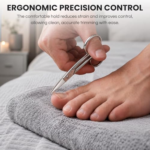 Heavy Duty German Nail Scissors - Precise Toenail Cutter for Thick Nails