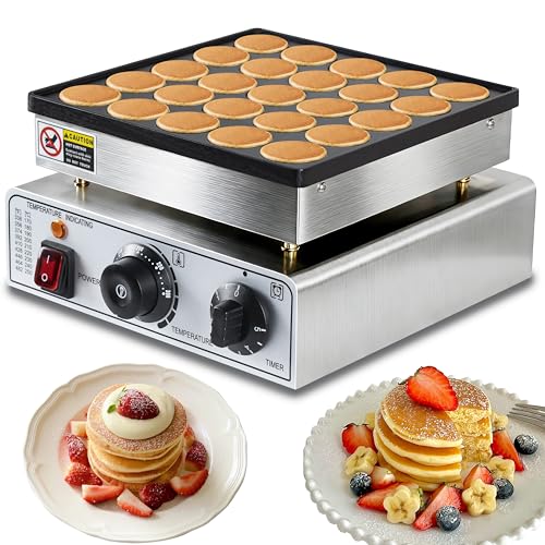 Commercial Mini Pancake Maker 25-Cup Food Truck & Cafe Appliance