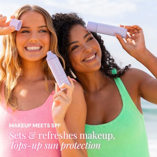 Naked Sundays Hydrating Glow Sunscreen Mist SPF 50 - Travel Size 75ml - Clear, Hydrating SPF Spray