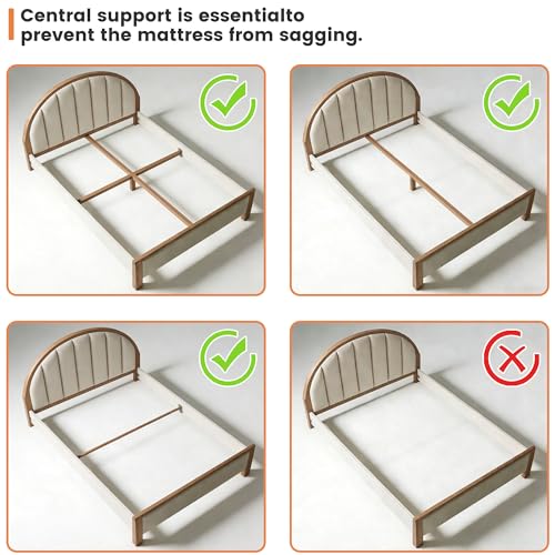 HAVONIZD Twin Box Spring 2 Inch Heavy Duty Steel Support Silent Foundation