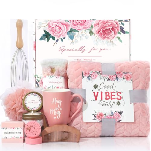 Solemon Care Package for Women - Gift Box for Women Mom Her Girlfriend Sister Best Friend Wife Grandma Thanksgiving Christmas Gift Baskets