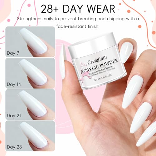 Acrylic Powder 24 Color Set No Lamp for Nail Extensions - Creaglam