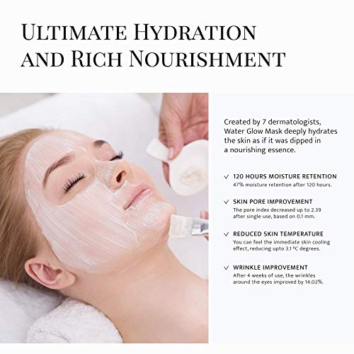 Snow White Water Glow Mask Cream | Over 8M Units Sold | Original Moisturizing Washless Sleeping Pack | Skin Rejuvenation and Hydration | Daily Self Skin Care, Korean Beauty | 3.71 oz