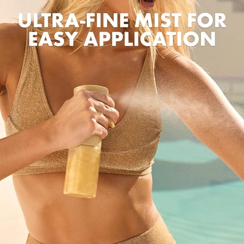 Kopari Golden SunGlaze SPF 50 Body Mist with Shimmering Oil - Hydrating & Brightening, Lightweight, Fast-Absorbing, Gold Variant