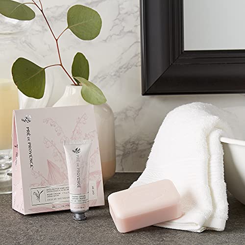 Pre de Provence Lily of the Valley Gift Set – 150g Soap Bar + 1 fl oz Hand Cream
