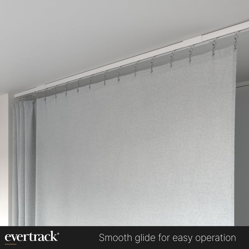 Curtain Hook Carriers with Curtain Hooks - 60 Pack for Track Fit - Variation of THIS listing