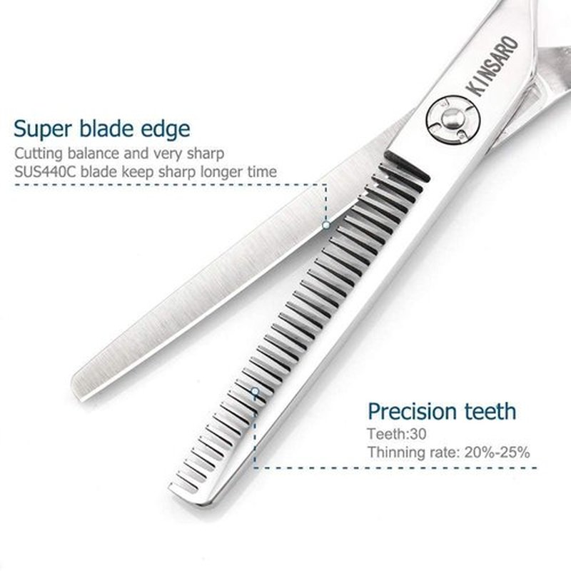 Hair cutting scissors 7 inch and hair thinning scissors 6 inch 440C professional hair scissors