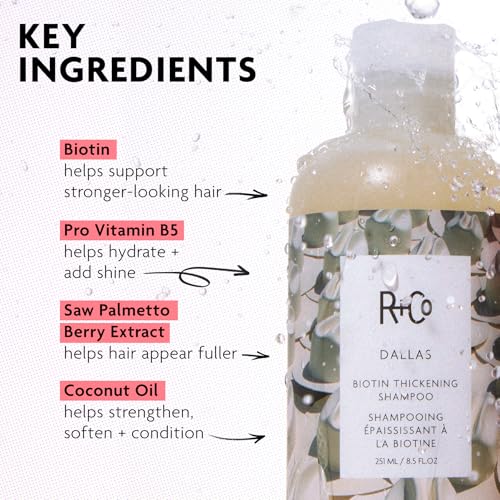 Biotin Thickening Shampoo 8.5 Fl Oz - Volumizing & Strengthening Hair Care