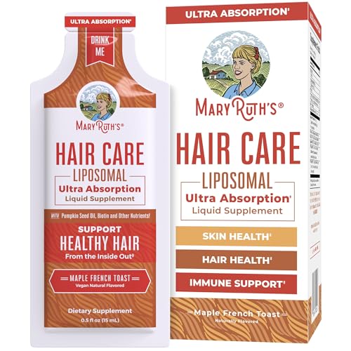 Liposomal Hair Support Supplement - Biotin, Selenium & Vitamins - Vegan & Gluten-Free, 14 Servings