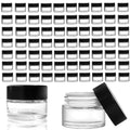 70 Pack Glass Sample Jars with Lids - 10ml Cosmetic & Skincare Containers