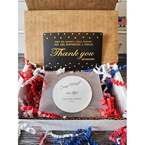 Love Affair Vegan Body Bar soap for Men & Women, for dry, sensitive skin and face Moisturizing, Shea Butter, Coconut Oil, Cruelty-free, Handmade, Plant-based, 4.3 oz