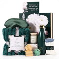 Luxury Spa Gift Basket for Women - Self-Care Birthday Set with Candles & Bottle