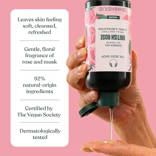 The Body Shop British Rose Shower Gel, 25.3 Fl Oz