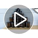 2oz Amber Glass Jars with Black Lid - Pack of 12, Reusable & Sun-Protected for Beauty & Candles