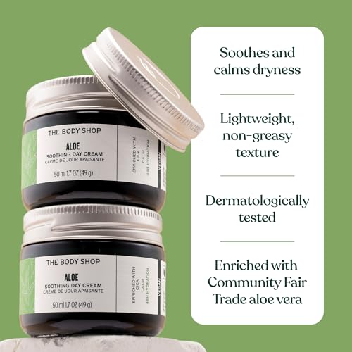 The Body Shop Aloe Vera Day Cream for Sensitive Skin 50ml - Hydrating Vegan Skincare