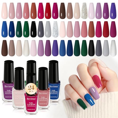 Quick Dry Nail Polish Set 24 Colors - Regular Variation of THIS Listing
