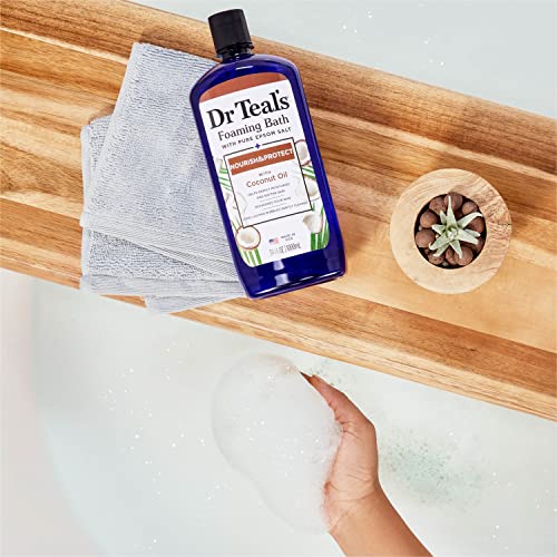 Foaming Bath with Epsom Salt and Coconut Oil - Nourishing Relaxation, Pack of 4