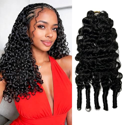 Ssawhair 22 Inch Water Curl Crochet Human Hair Extensions 60g Pre-Separated