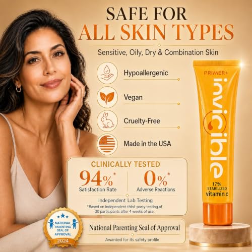 Vitamin C Dark Spot Corrector & Skin Brightening Primer 1 oz for Mature Skin