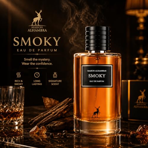 Unisex Smoky Eau de Parfum Spray - Long-Lasting Woody Fragrance 3.4 Oz
