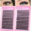 wiwoseo Wispy Lash Clusters Eyelash Extensions Natural Eyelash Clusters 560pcs Individual Lashes 40p+50p DIY Lash Extensions Cluster Lashes Natural Look Lashes Clusters for Beginners (8-18MM)