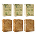 Aleppo Soap 3-Pack - 100% Olive Oil Organic Handmade Castile Soap for Face & Body