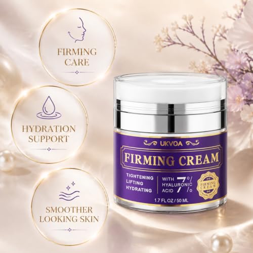UKVOA Retinol Neck & Face Wrinkle Cream 1.7 Fl Oz Pack of 2 - Firming & Hydrating